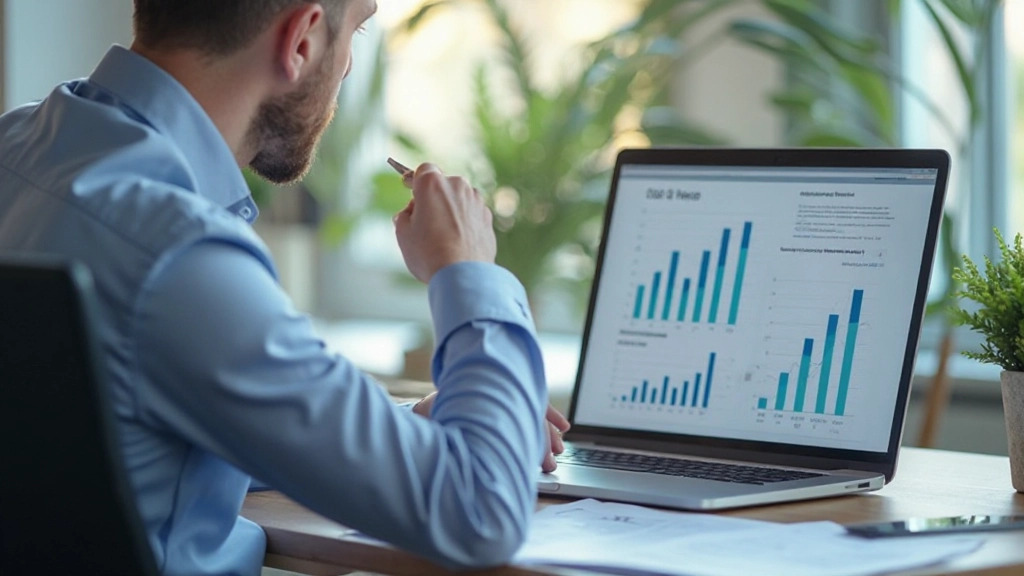 Аналитическая панель с графиками производительности и ростом показателей