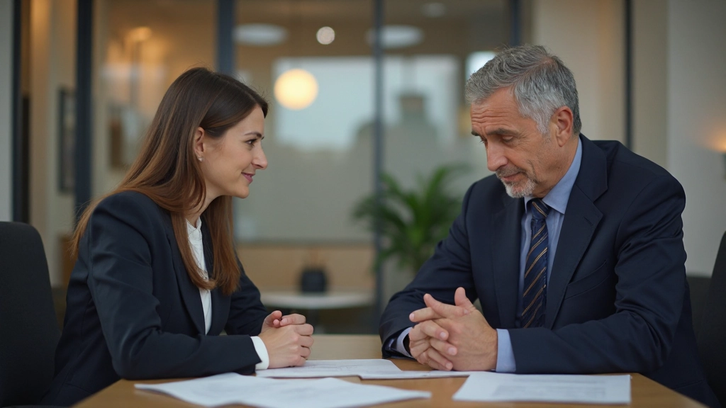 Профессиональное изображение переговоров между двумя людьми